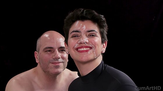 facial black cum on black