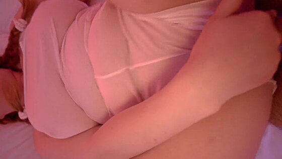 pussy rubbing cum panties in bathroom