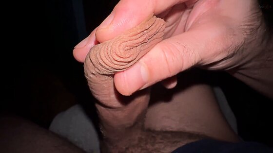gay foreskin handjob porn uncut cock masturbation foreskin play and cum