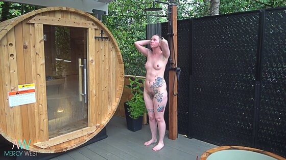 non binary sauna nude