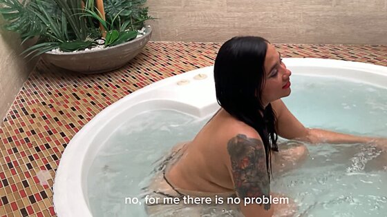 deepthroat sensual jacuzzi