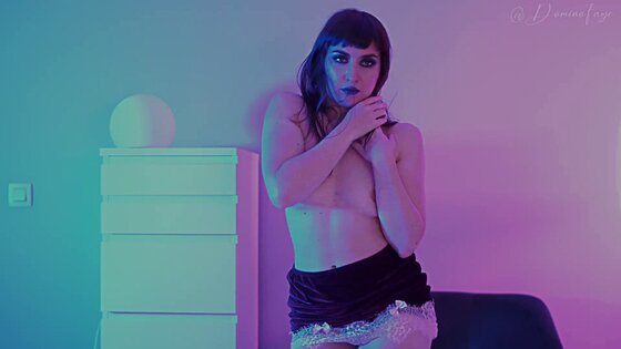 perky tits skinny brunette small tits striptease solo