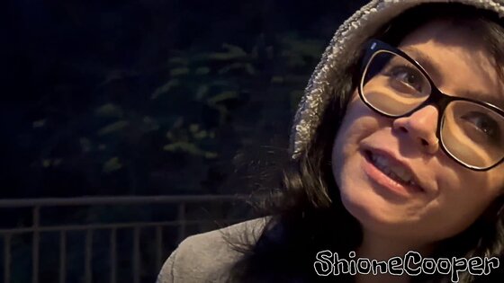 girl with glasses smoking hot