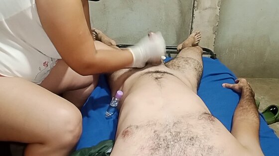 gloves handjob xhamster wax handjob cum